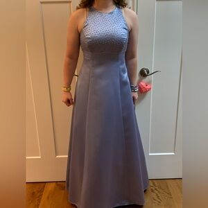 Elegant Lavender Sleeveless Prom Dress